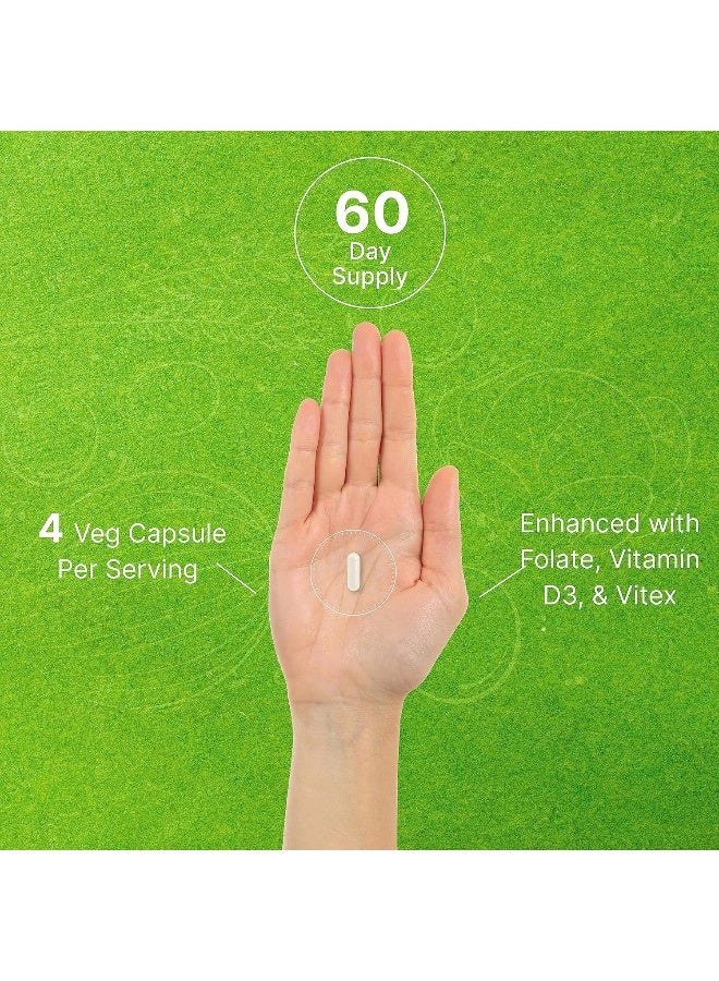 DEAL SUPPLEMENT Myo-Inositol & D-Chiro Inositol Supplement (40:1) 2,050Mg Per Serving, 240 Veggie Capsules – With Folate, Vitamin D3, & Vitex Complex – Women Health Supplements – Non-Gmo - Image 5