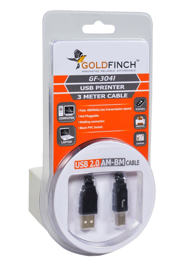 Goldfinch USB Printer Cable 3 Meter  - Image 1