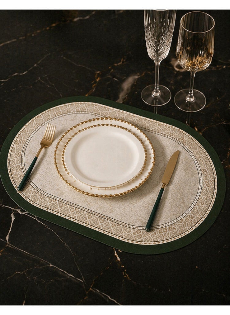 Hirospace Placemats Set,Set Of 8 Heat Resistant Stain Resistant Woven PVC Insulation Placemats,Durable Washable Elegant Table Mats For Dining - Image 4