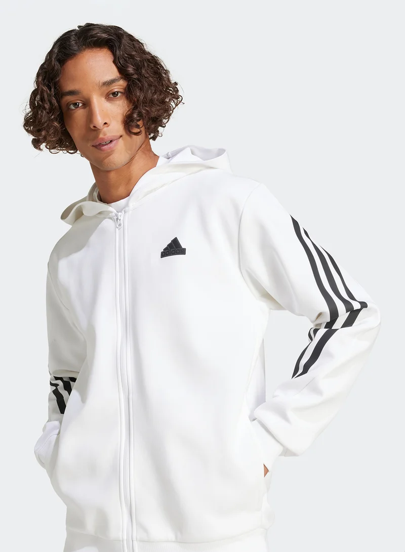 adidas Future Icon 3 Stripe Hoodie