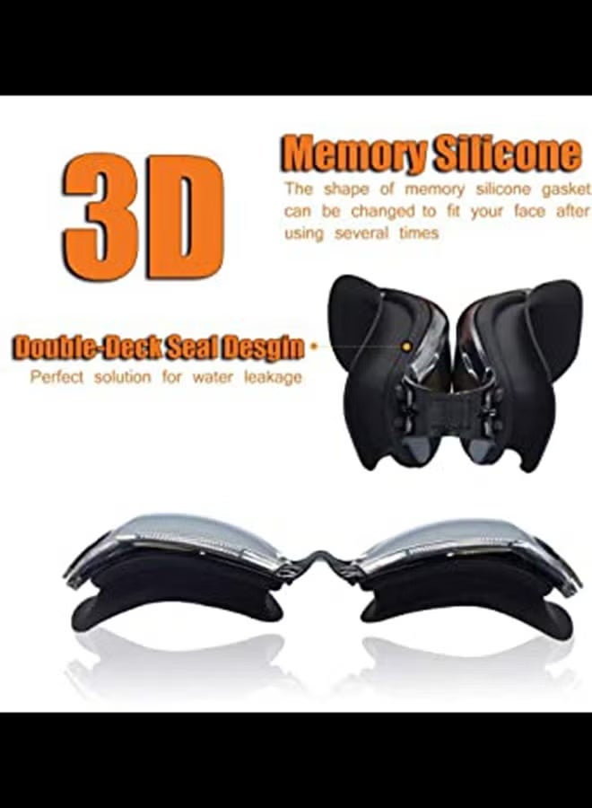JAKTK Electroplating fashion swimming goggles (with swimming cap and earplugs) - Image 2