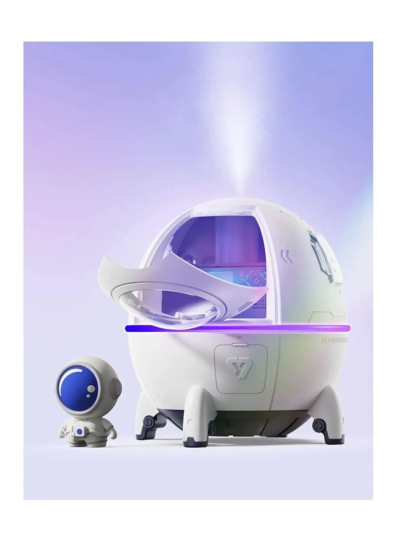 SOLARAE Mini Portable Humidifier, USB Desktop Small Humidifier with Auto Shut Off, Cool Mist Humidifiers 220ml, Colorful Night Lights, 2 Spray Modes, Quiet Humidifier for Bedroom Baby Plants Kids Home Travel - Image 1