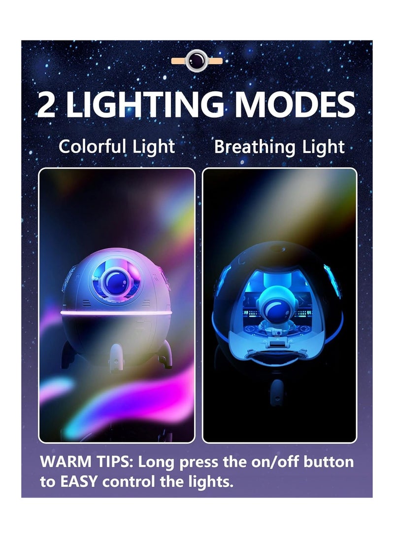 SOLARAE Mini Portable Humidifier, USB Desktop Small Humidifier with Auto Shut Off, Cool Mist Humidifiers 220ml, Colorful Night Lights, 2 Spray Modes, Quiet Humidifier for Bedroom Baby Plants Kids Home Travel - Image 4