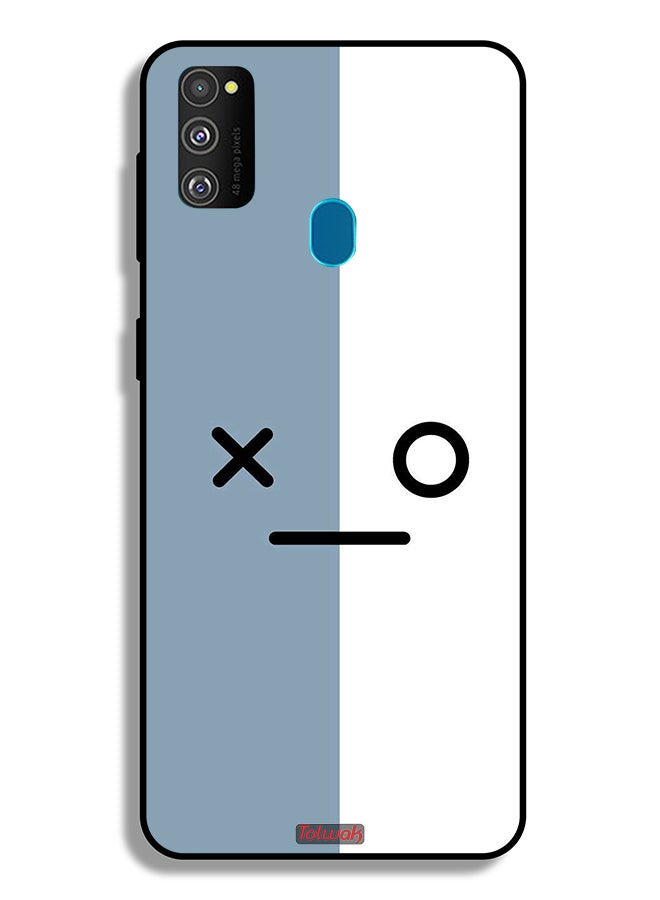 Tolwak Samsung Galaxy M30s Protective Case Cover Face Icons - Image 2