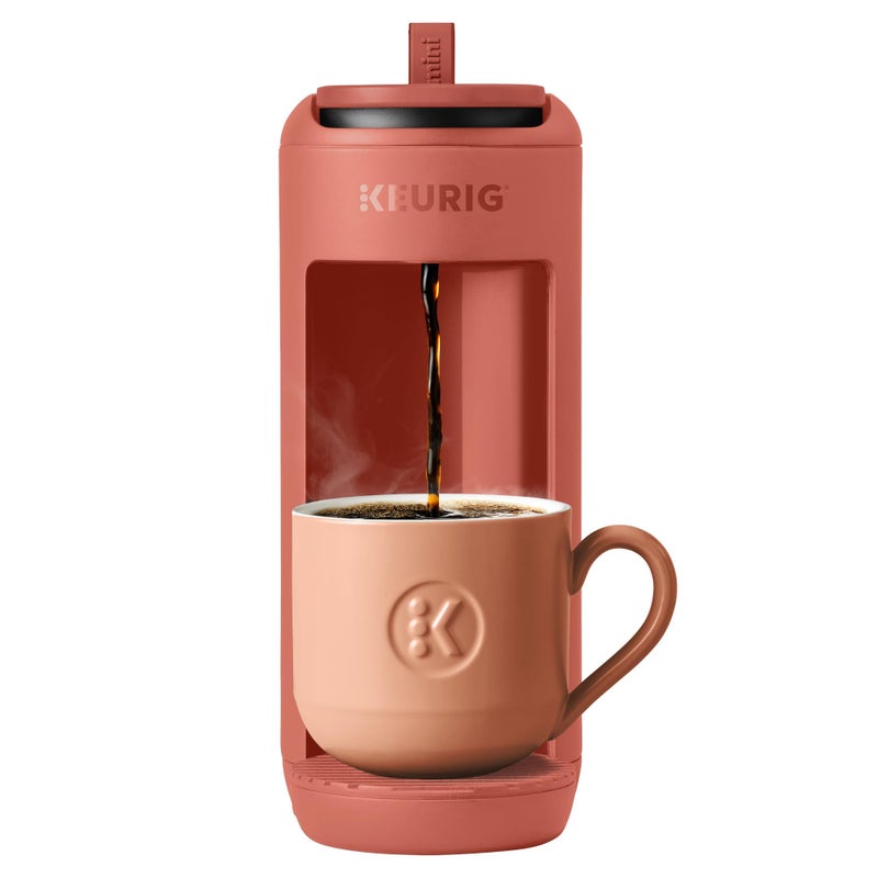 Keurig صانعة القهوة كيريج K-Mini ميت، لصنع كوب واحد من كبسولات K-Cup، تحضر حتى 12 أونصة، آلة قهوة مدمجة محمولة للمساحات الصغيرة، رائعة للغرف الجامعية والمكاتب، أحمر صخري - Image 1