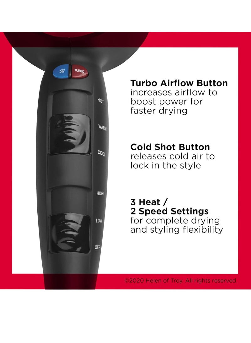 Revlon REVLON Turbo Hair Dryer with Advanced Ionic Technology, Ceramic Coating | Turbo Heat and Cold Shot Features, 1875 Watts for Fast Drying and Shine (Silver) - Image 3