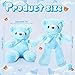 Aoriher 6 Pcs Bears Stuffed Animal Bulk Adorable and Cuddly Soft Cute Plush Gifts for Girlfriend Baby Shower Graduation Birthday Wedding Party FavorsBeige Brown Blue - Image 4