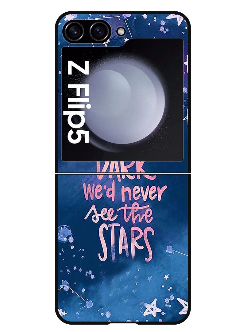 Theodor Protective Case Anti Scratch Shock Proof Bumper Cover For Samsung Galaxy Z Flip 5 Never See The Stars - Image 1