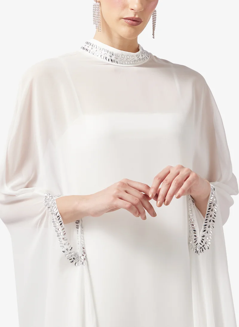 Khizana  Emebllished Detail Kaftan for Women | Best Price UAE