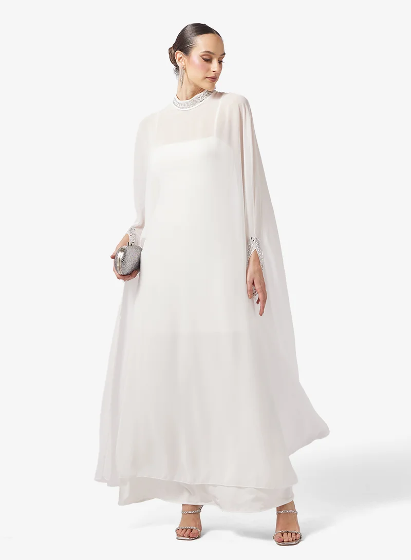 Khizana  Emebllished Detail Kaftan for Women | Best Price UAE