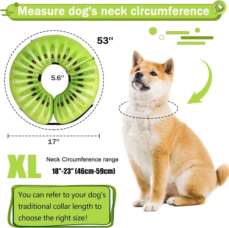 Cneo Recovery Donut Collar for Dogs & Cat(Green,XL) - Image 5