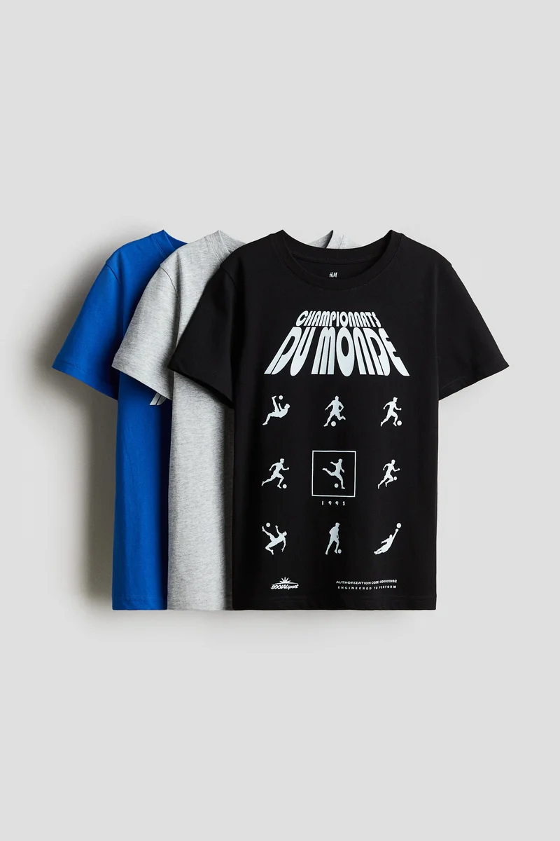 H&M 3-pack cotton T-shirts