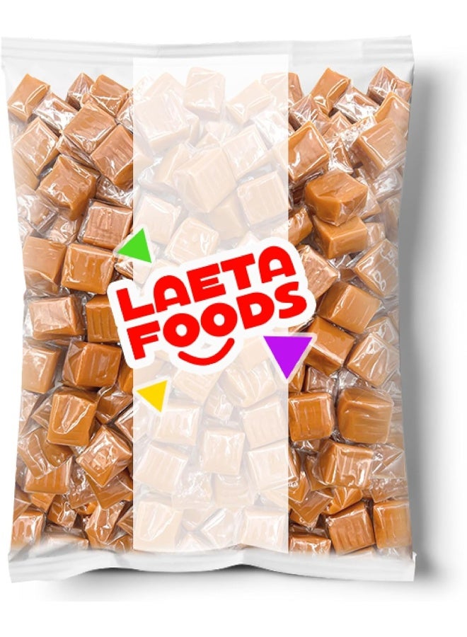 LAETAFOOD Caramel Cubes Candy | 1 Pound Bag - Approx. 65 Count | Classic Chewy Treat, Individually Wrapped - Image 3