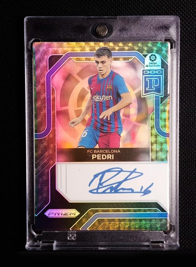 بانيني بطاقة كرة قدم بتوقيع بيدري، بطاقة تداول موقعة، إصدار ريفراكتور للمجمعين، تذكارات وبطاقات رياضية لعشاق كرة القدم وهواة الجمع - Image 2