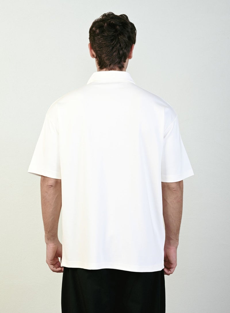 Marrakech Short Sleeves Polo Shirt for Men – White - Image 3