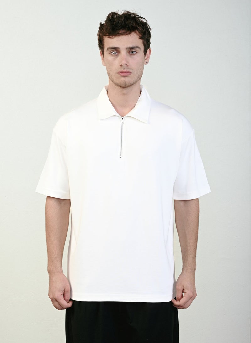 Marrakech Short Sleeves Polo Shirt for Men – White - Image 1