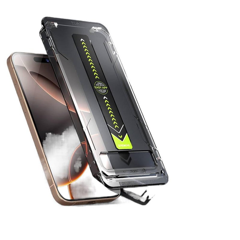 LS غطاء هاتف بGlass لـ iPhone 15 / 15 Plus / 15 Pro / 15 Pro Max مع مقاوم لبصمات الأصابع ووضوح عالي مع مقاوم للانفجار مع مقاوم للغبار باللون Frosted - Image 2