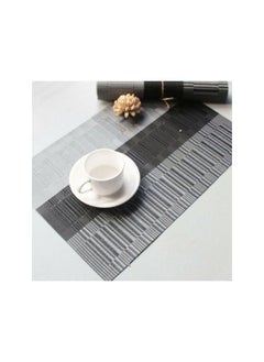 NIBEMINENT PVC Waterproof Placemat Black/Grey  - Image 2