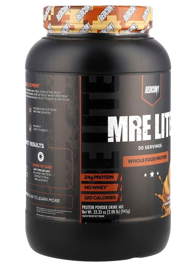 REDCON1 MRE Lite® Whole Food Protein Powder Peanut Butter Cookie 2.08 lb (945 g) - Image 2