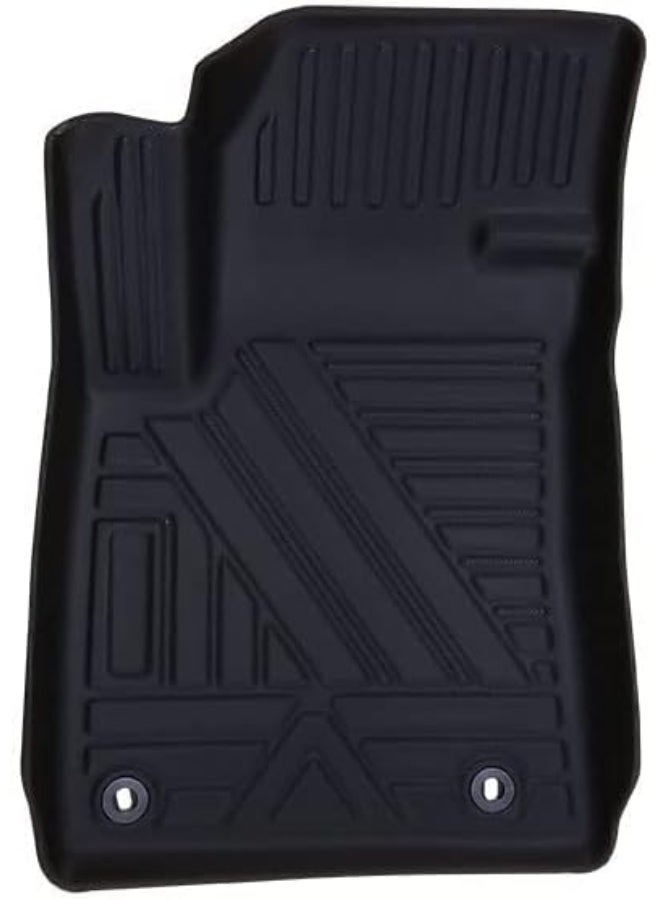 سجاد أرضية سيارة 9D عام – أسود، طقم 3 قطع مناسب MG5 2021 – مقاوم للماء والثلج، سهل التنظيف، مناسب تمامًا للسيارة - Image 2