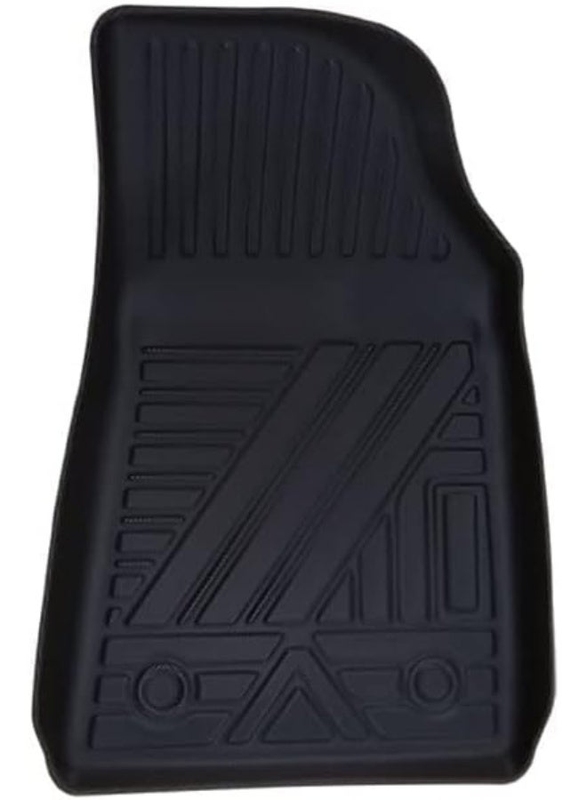 سجاد أرضية سيارة 9D عام – أسود، طقم 3 قطع مناسب MG5 2021 – مقاوم للماء والثلج، سهل التنظيف، مناسب تمامًا للسيارة - Image 4