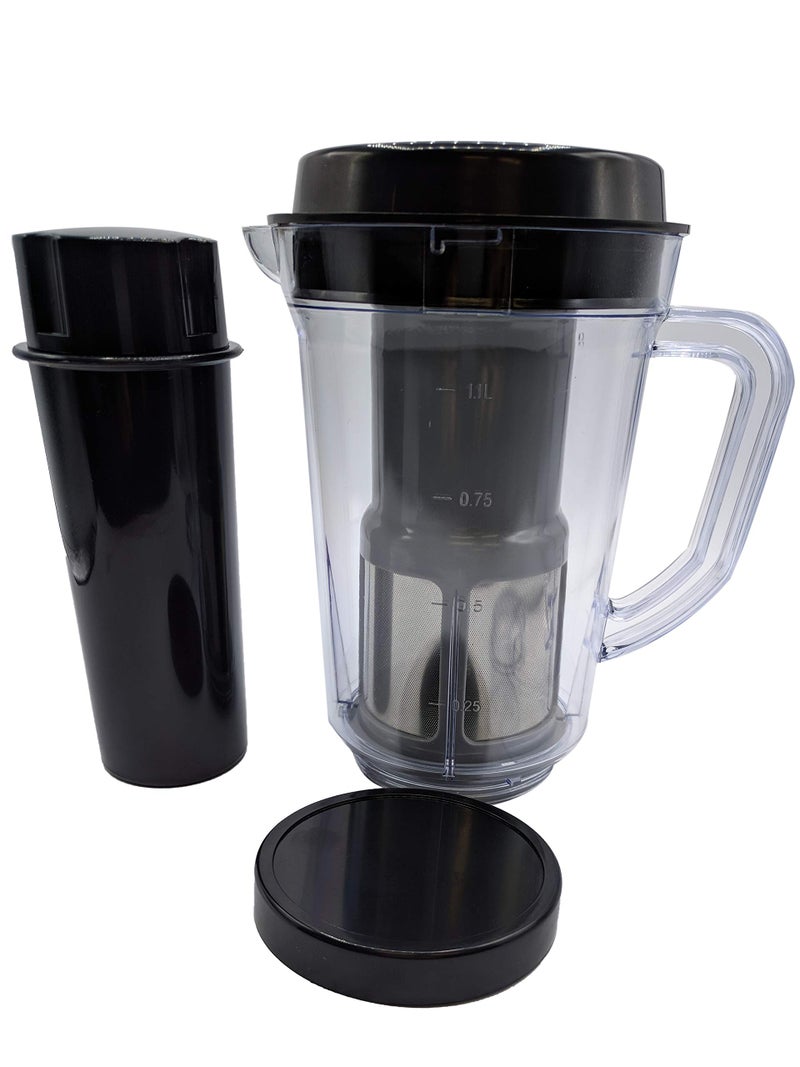 Blendin Replacement Fruit and Vegetable Juicer Attachment Pitcher Jar, Compatible with Magic Bullet Blender MB-1001, MB-1001B, MBR-1101, MBR-1701, MBR-1702, MBR-0301 Blender - Image 1