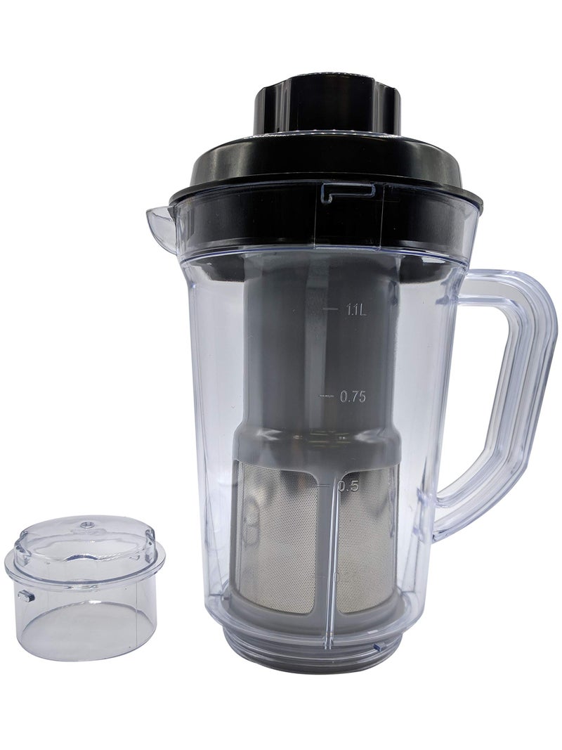 Blendin Replacement Fruit and Vegetable Juicer Attachment Pitcher Jar, Compatible with Magic Bullet Blender MB-1001, MB-1001B, MBR-1101, MBR-1701, MBR-1702, MBR-0301 Blender - Image 4
