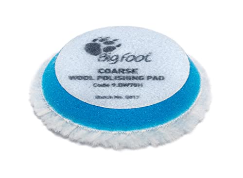 RUPES Wool Polishing pad for Car Sanding, Polishing & Waxing, Dual Action Polisher Pad, Car Cleaning Supplies for Compounding(Blue, 50/65mm, Coarse, 4 pcs) - Image 4