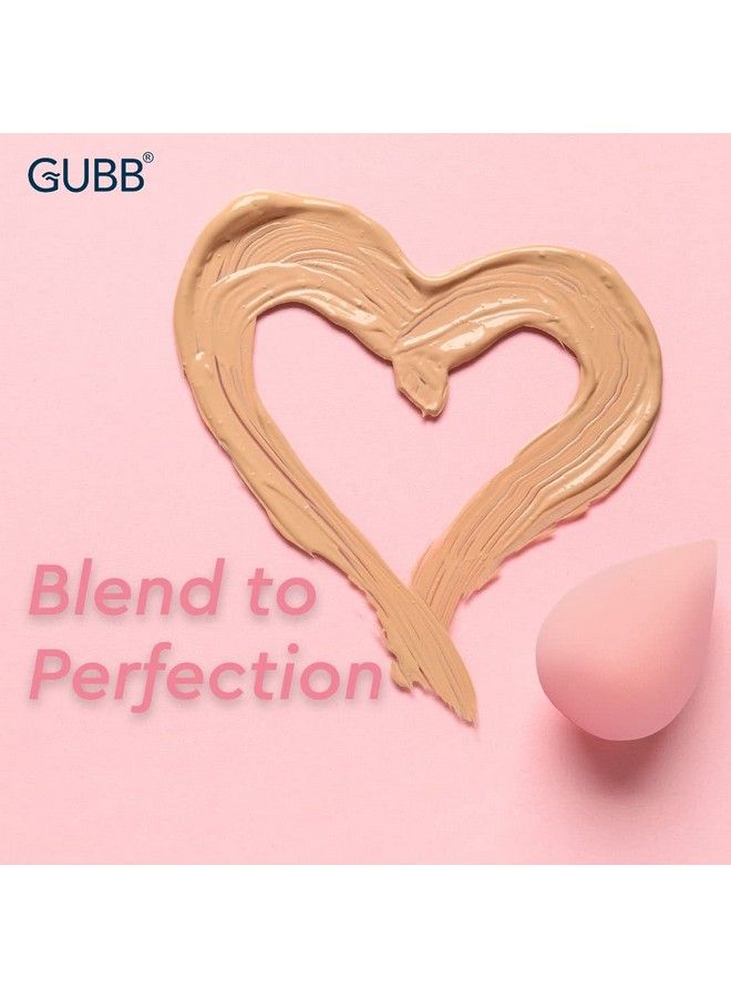 GUBB Beauty Blender For Face Makeup ; Foundation Blending Beauty Sponge Flawless For Liquid Cream Foundation & Powder ; Multicolor Makeup Sponge (Peach & Pink) Set Of 4 - Image 4