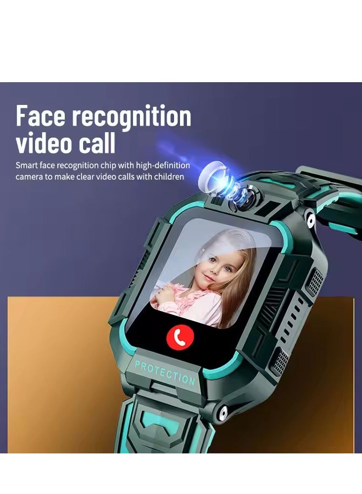 Kid's GPS Smart  Waterproof Watch for Kids Green - Image 4