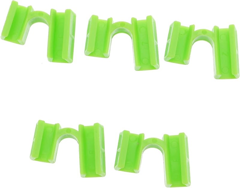 Light Green Chopstick Training Clips 5 Pack Dishwasher Safe Beginner Helper - Image 1