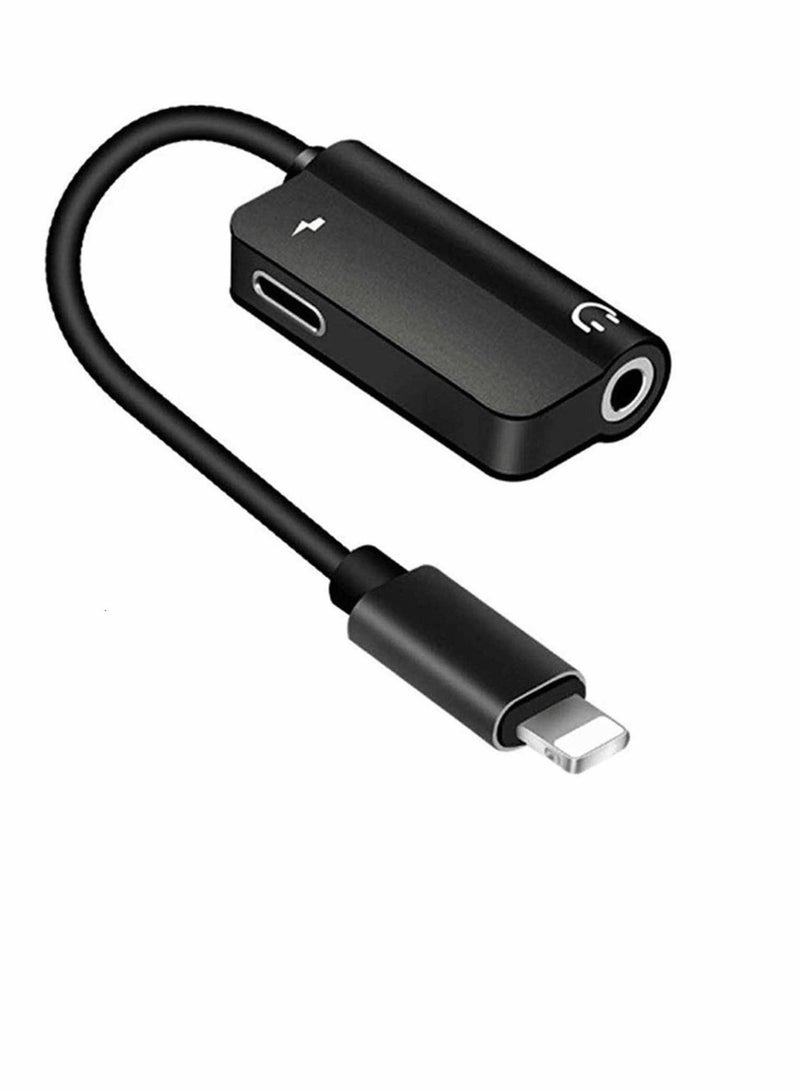 KASTWAVE محول سماعة الرأس، محول صوت AUX بمقبس سماعة رأس مقاس 3.5 مم لهاتف IPhoneX/Xs Max/IPhone11/IPhone12/IPad/IPod Connector، يدعم محول الموسيقى والخطوط لأحدث إصدار من iOS 14.2 - Image 1