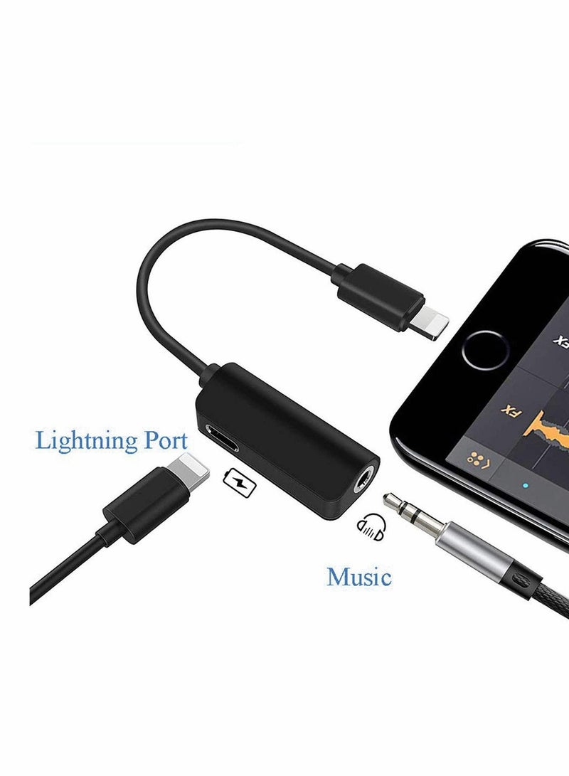 KASTWAVE محول سماعة الرأس، محول صوت AUX بمقبس سماعة رأس مقاس 3.5 مم لهاتف IPhoneX/Xs Max/IPhone11/IPhone12/IPad/IPod Connector، يدعم محول الموسيقى والخطوط لأحدث إصدار من iOS 14.2 - Image 5