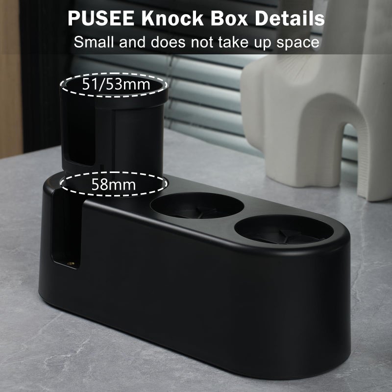 PUSEE Espresso Tamping Station, Espresso Organizer Station Fit for 51/54/58mm Espresso Accessories, Plastic Espresso Station Coffee Tamper Station, Multifunctional Coffee Tools Organzier (3 in 1) - Image 2
