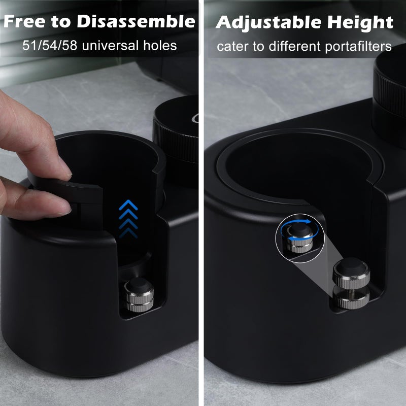 PUSEE Espresso Tamping Station, Espresso Organizer Station Fit for 51/54/58mm Espresso Accessories, Plastic Espresso Station Coffee Tamper Station, Multifunctional Coffee Tools Organzier (3 in 1) - Image 3