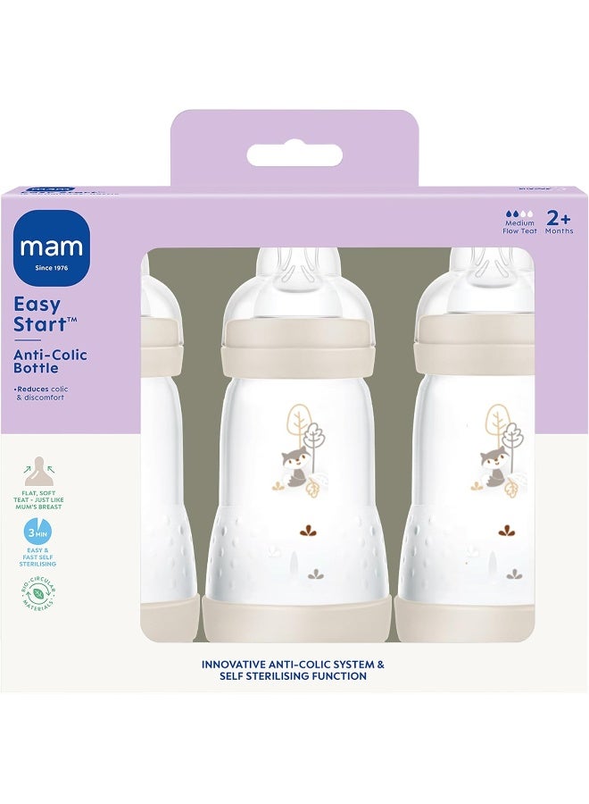 MAM Easy Start Self Sterilising Anti-Colic Bottle Pack of 3 (3 x 260 ml) - Image 2