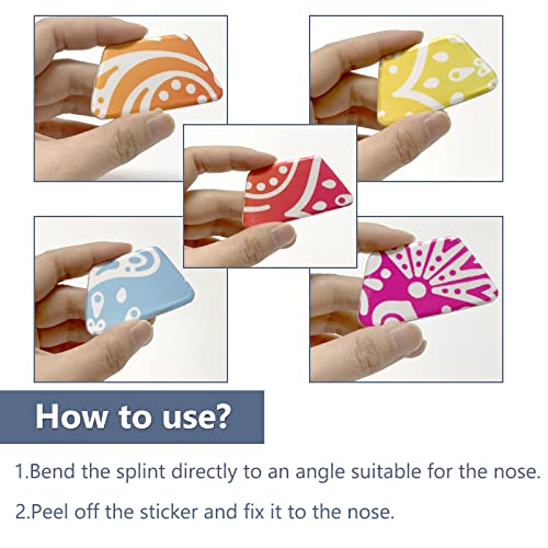 MUROCEA Aluminum Nasal Splints, External Nose Support Protector for Rhinoplasty Septoplasty, Nose Brace Fracture, ENT, Orthopedic Immobilization, Random Pattern (L) - Image 4