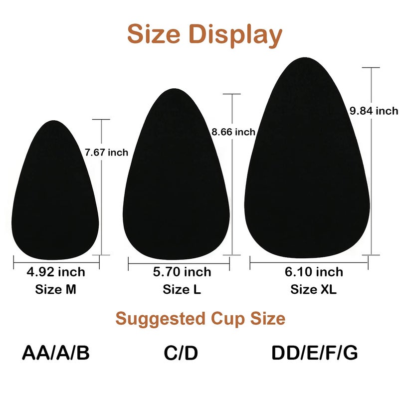 MILUMILUU Breast Lift Tape for Large Breasts Push Up Sticky Adhesive Bra for A-E Cup Black DD+ - Image 5