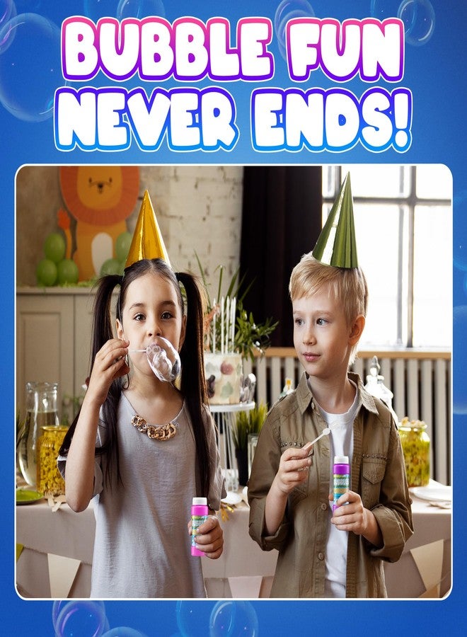 Bedwina Party Bubbles for Kids - (Bulk Pack of 24) 2-oz Bubbles Bulk Solution with Bubble Wands Assorted Neon Colors for Outdoor Toys Summer Games, Birthday Party Favors, & Goodie Bags Stuffers - Image 5