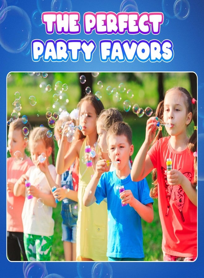 Bedwina Party Bubbles for Kids - (Bulk Pack of 24) 2-oz Bubbles Bulk Solution with Bubble Wands Assorted Neon Colors for Outdoor Toys Summer Games, Birthday Party Favors, & Goodie Bags Stuffers - Image 4