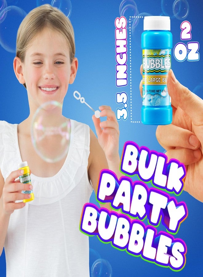 Bedwina Party Bubbles for Kids - (Bulk Pack of 24) 2-oz Bubbles Bulk Solution with Bubble Wands Assorted Neon Colors for Outdoor Toys Summer Games, Birthday Party Favors, & Goodie Bags Stuffers - Image 3