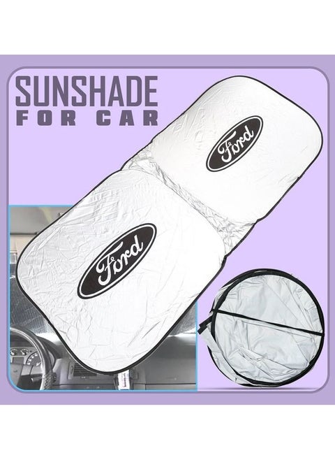 F0RD Car Windshield Sunshade Car Sun Shade UV Rays and Heat Protector Sun Visor Foldable Keep Your Vehicle Cool Blocks UV Rays