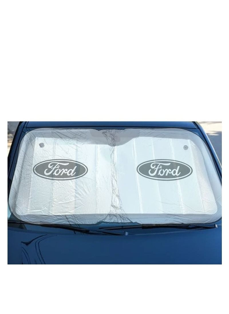Ford F0RD Car Windshield Sunshade Car Sun Shade UV Rays and Heat Protector Sun Visor Foldable Keep Your Vehicle Cool Blocks UV Rays  - Image 5