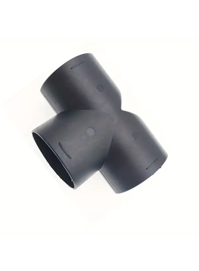 90mm Black Plastic T Pipe Connector For Car Air Heater Ventilation Duct Outlet - Image 4