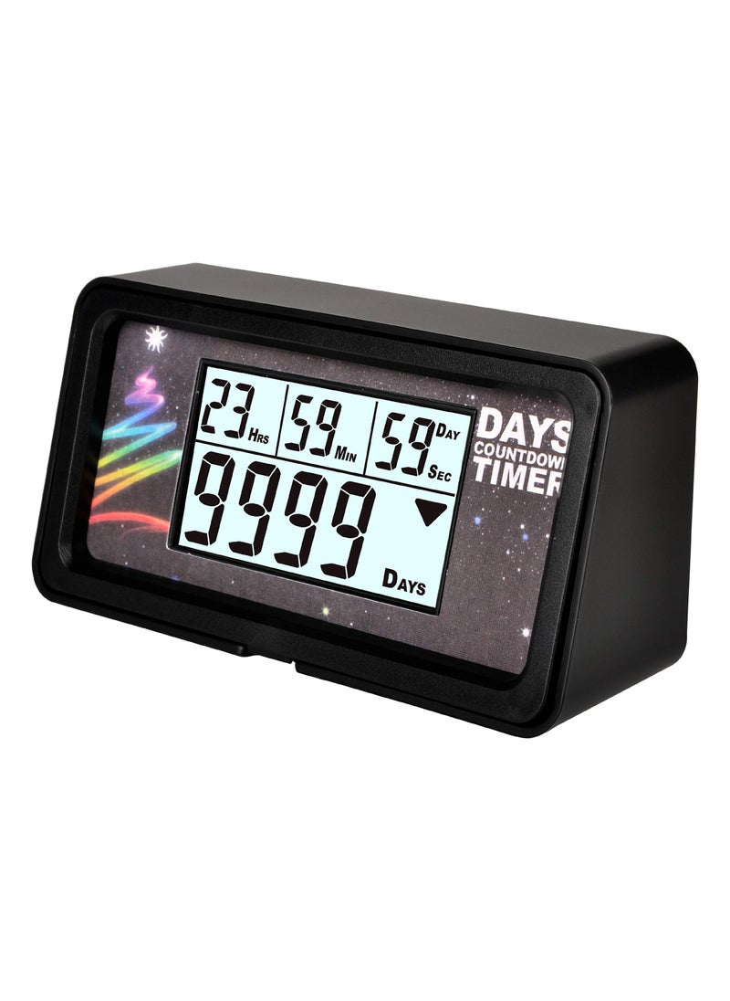 NInE-ROnG Jayron Backlight Digital 9999 Days Countdown Timer Big LCD Display Count Down for Retirement Wedding Vacation Christmas Event Classroom Cruise 