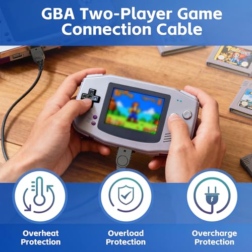 Ullnosoo Link Cable for GBA, 2 Player Link Cable Connect Cord Compatible with Nintendo Gameboy Advance SP/Gameboy Advance, Perfect for Battling Friends and Family, Enjoy 2 Player Gaming Anytime 3.9ft - Image 2