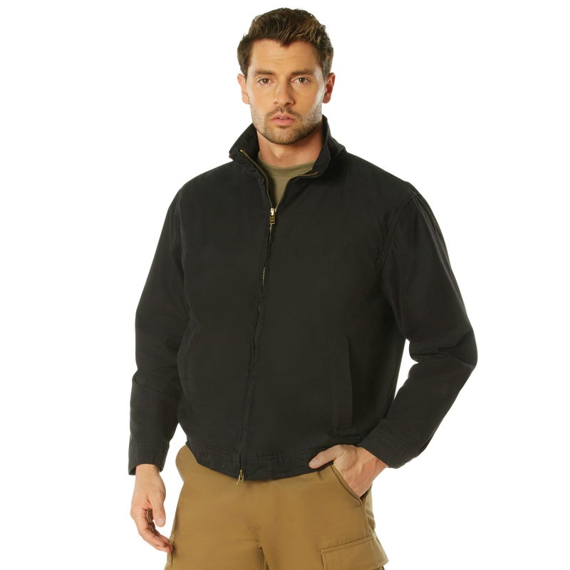 Rothco Lightweight ConcealOps Jacket Discrete Carry 3Season Jacket with EDC Gear Storage Black L