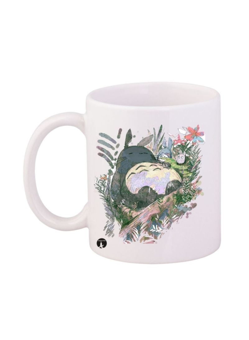 RKN Studio Ghibli Printed Mug White/Green/Yellow 12ounce