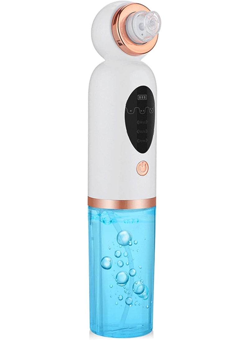 Electric Facial Cleanser with Water Cycle System for Deep Cleansing & Blackhead Removal, Portable Rechargeable Face Cleaning Device for Pore Care, Gentle Exfoliation & Skin Refreshing, Suitable for All Skin Types, White - Image 1