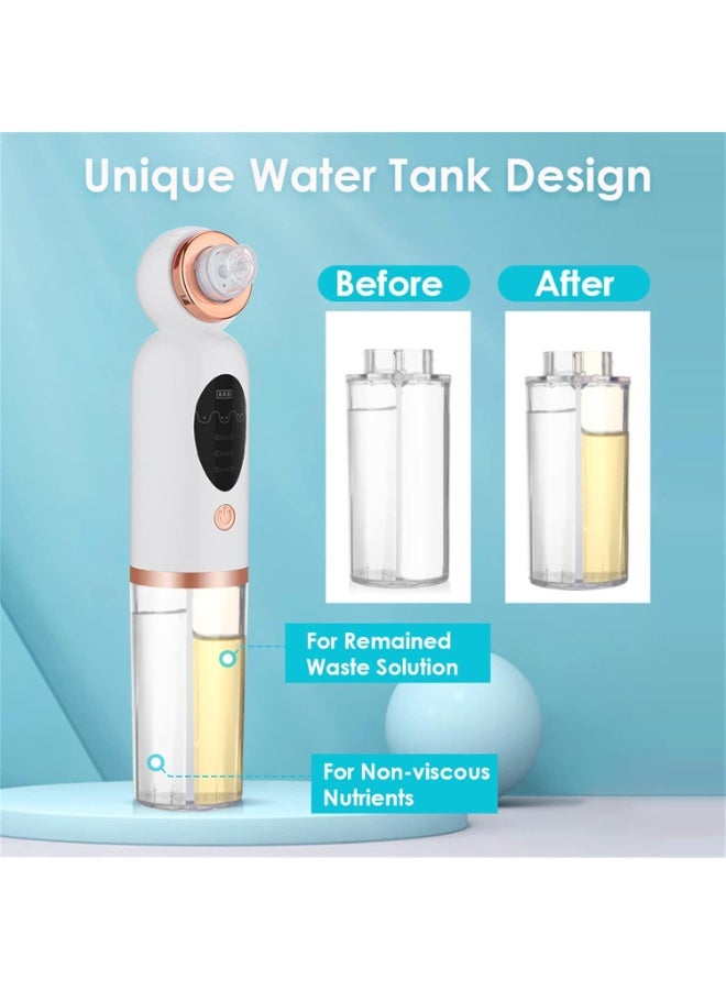 Electric Facial Cleanser with Water Cycle System for Deep Cleansing & Blackhead Removal, Portable Rechargeable Face Cleaning Device for Pore Care, Gentle Exfoliation & Skin Refreshing, Suitable for All Skin Types, White - Image 3